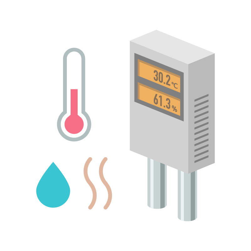 Co2濃度センサーのイラスト 素材 Tech Pic