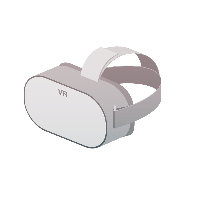 VRヘッドセット のイラスト 素材